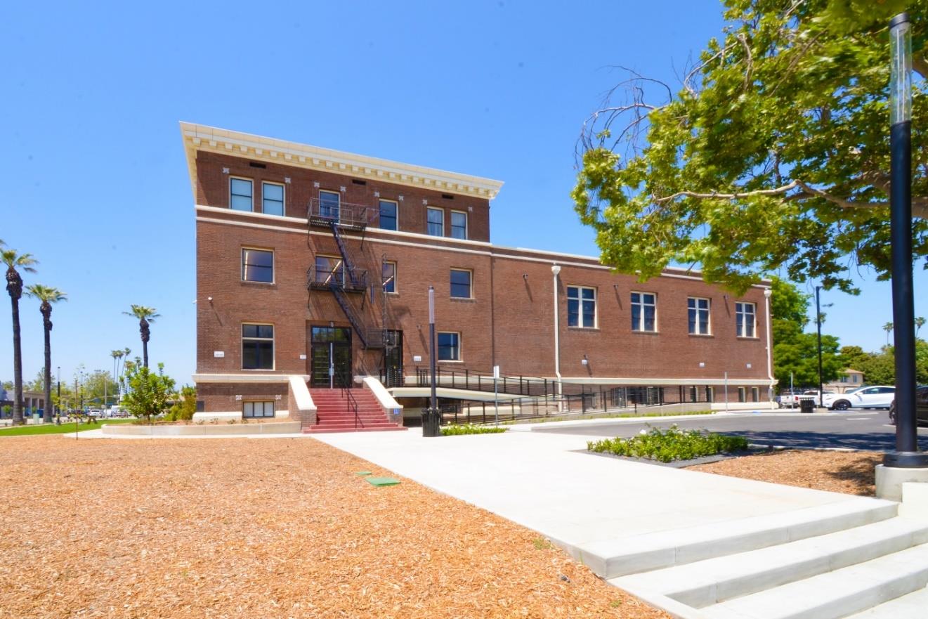 blade sign removed, added accessibility ramp and site improvements, south elevation